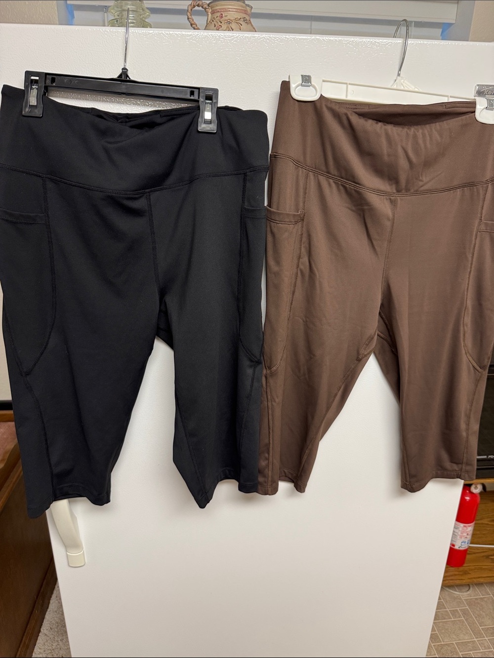 2 pair Baleaf Black & Brown Women's Athletic Shorts